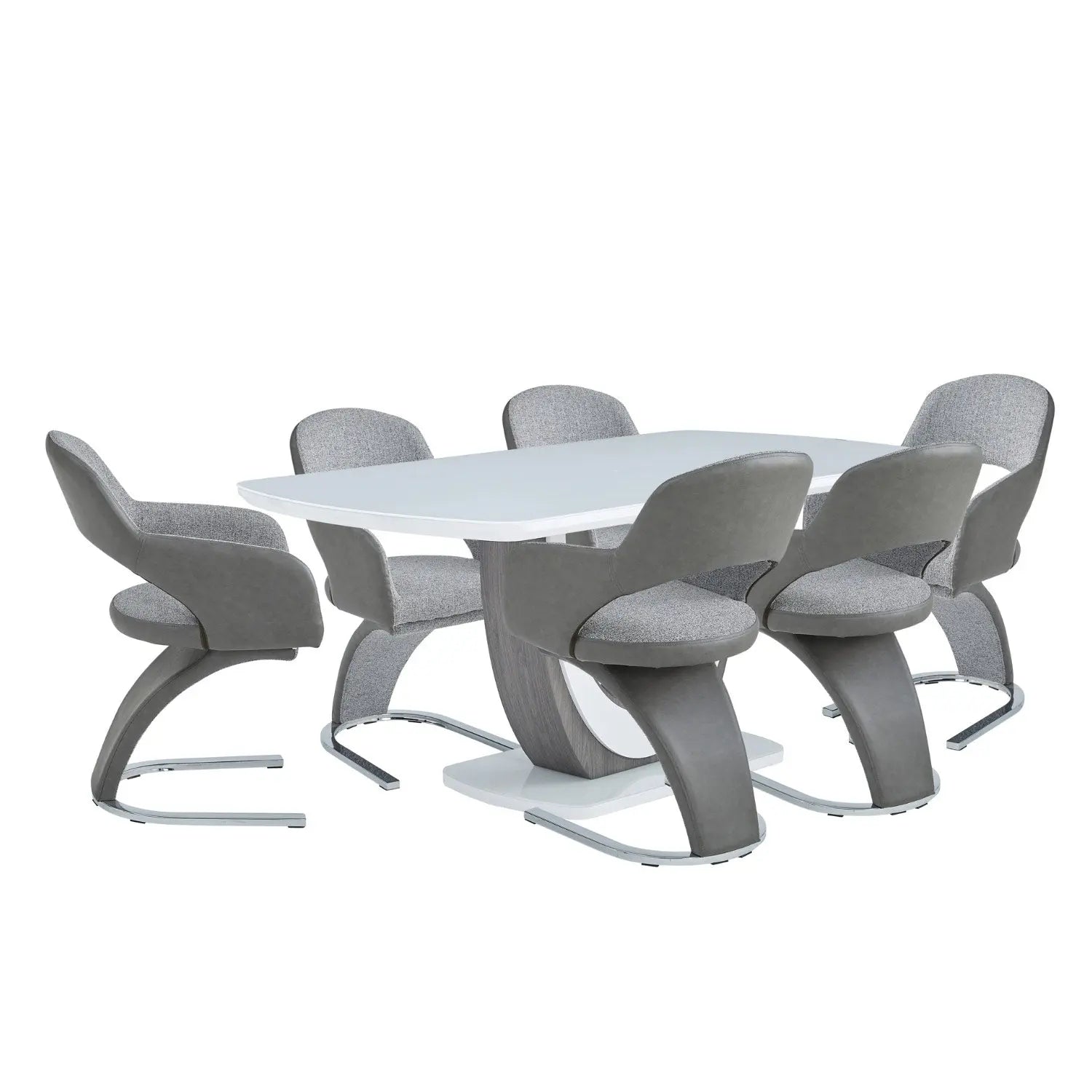 London 7 pc Dining Set 5922 - Mazin