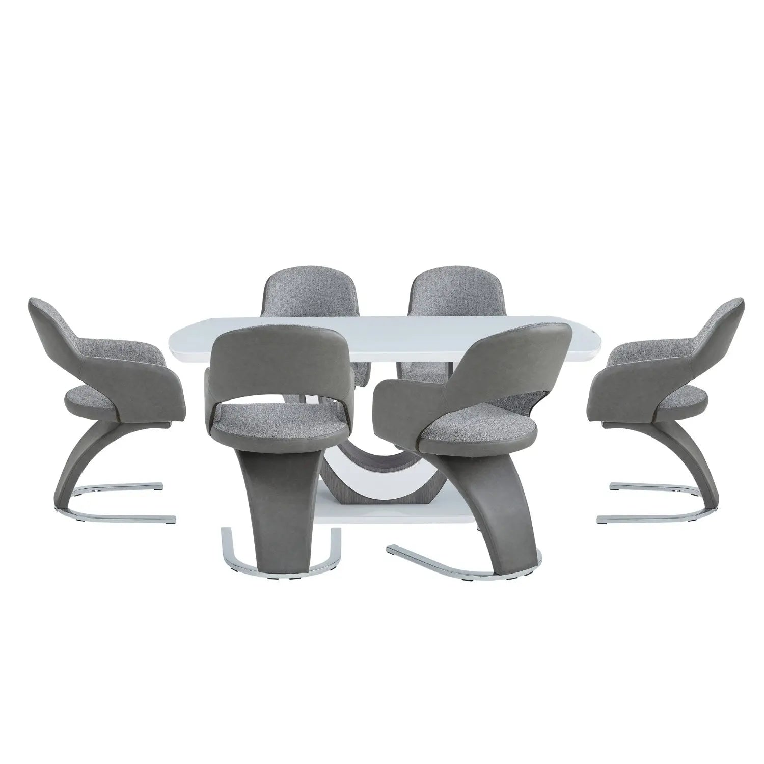 London 7 pc Dining Set 5922 - Mazin