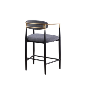 61327 Counter Bar Stool Set of 2 in Grey