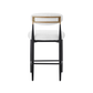 61330 Counter Bar Stool  Set of 2 in White/Black