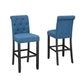 Bar Stool Set of 2  Blue 638 29