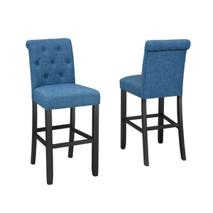 Bar Stool Set of 2  Blue 638 29