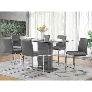 Shirelle 7 pc Counter Height Dining Set 6826 - Mazin