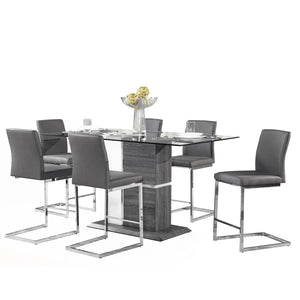 Shirelle 7 pc Counter Height Dining Set 6826 - Mazin