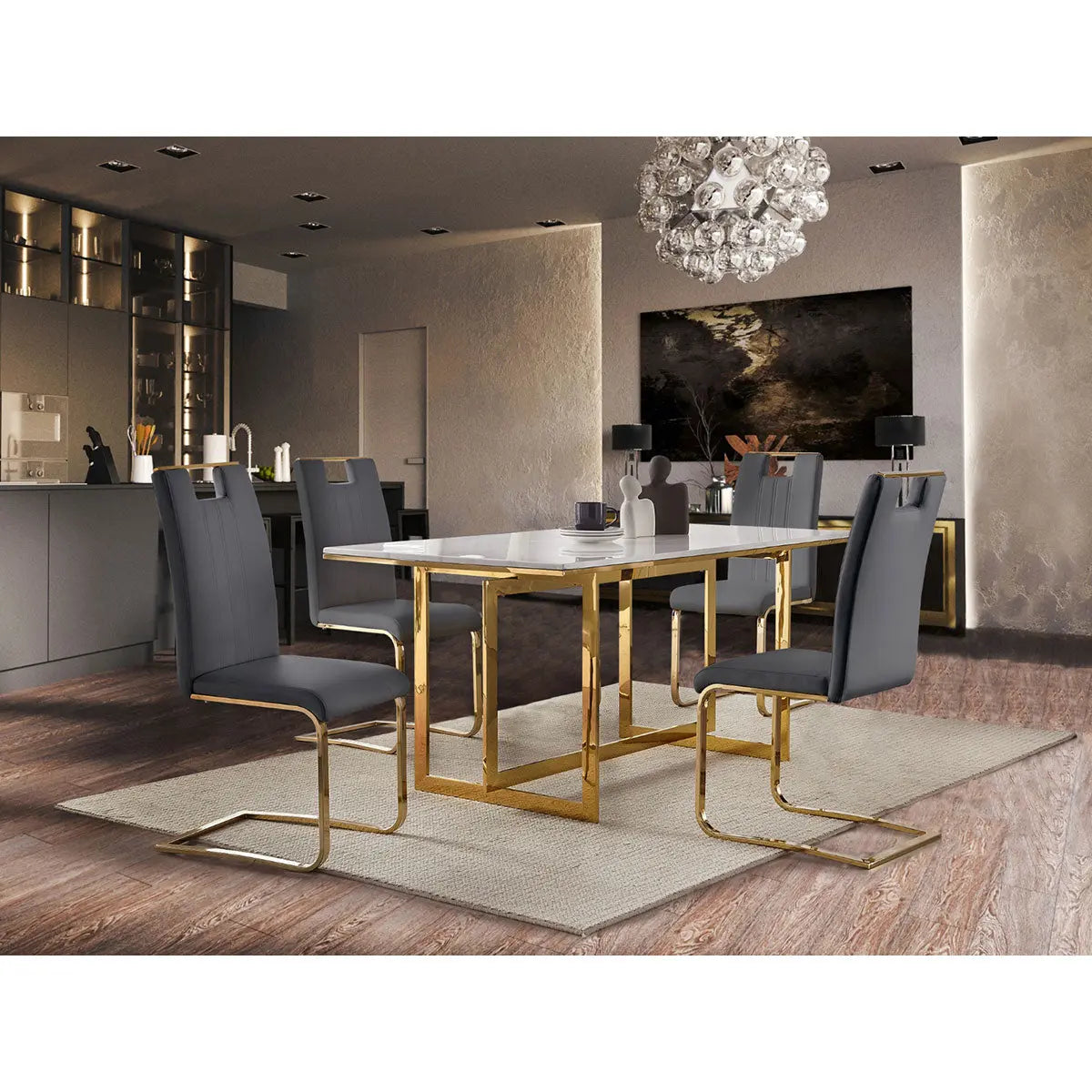 Althea 5 pc Dining Set 7451 - Mazin