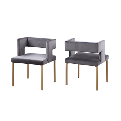 7622  Dining ChairSet OF 2 in Grey