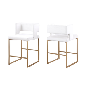 7630 Counter Stool Set of 2 in Beige