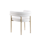 80412  Dining Chair Set Of 2 in Cream/Gold