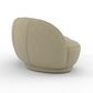 Moon Modern Fabric Curved Chair – Crafted in Canada - 2389 Amro Furniture