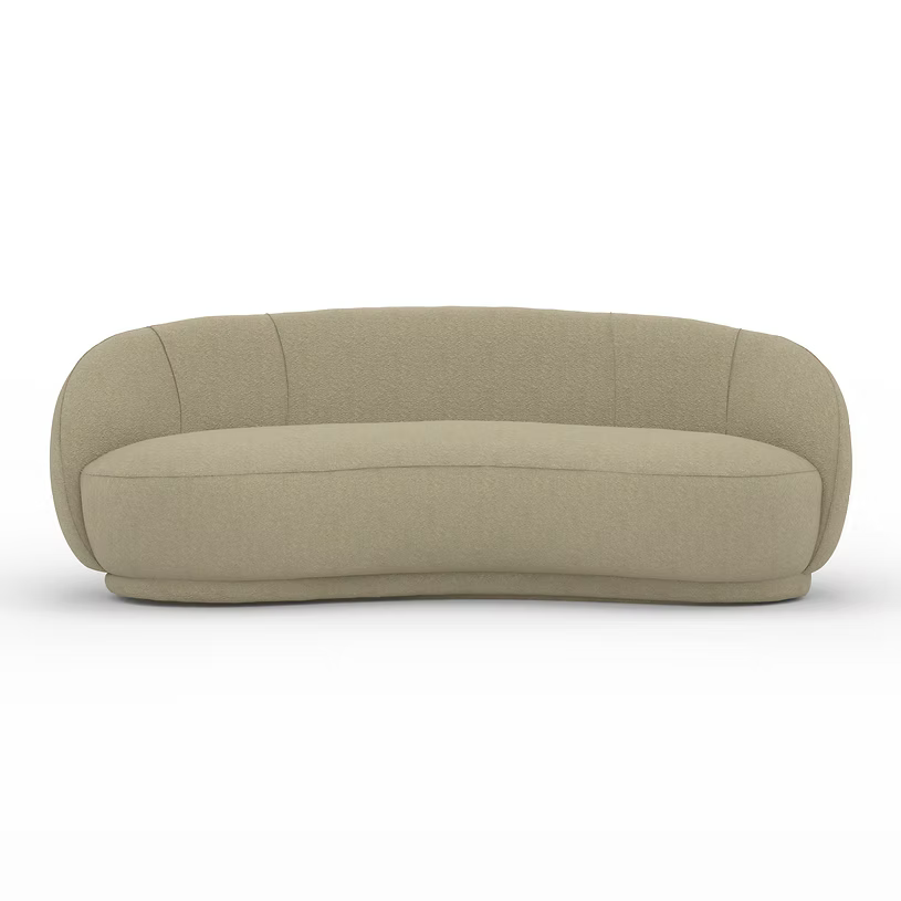 Moon 93" Modern Fabric Curved Sofa – Crafted in Canada - 2389 Amro Furniture