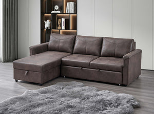 Brown Modern Sleeper Sectional IF - 907