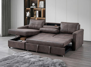 Brown Modern Sleeper Sectional IF - 907