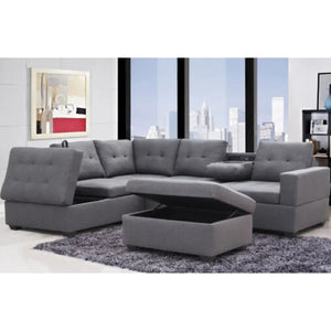9289 2Pc Sectional with Ottoman VFI