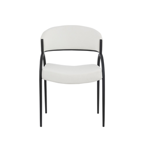 93112  Dining Chair Set Of 2 in Cream /Black
