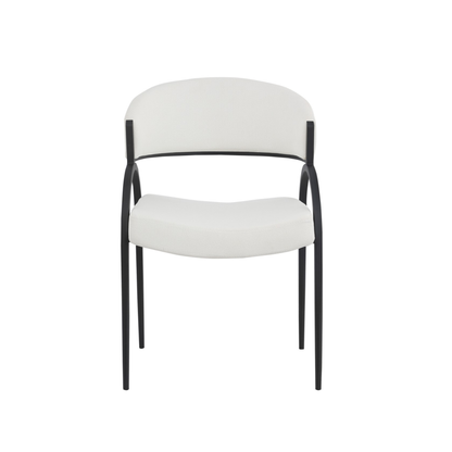 93112  Dining Chair Set Of 2 in Cream /Black
