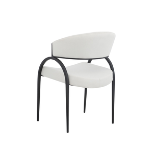93112  Dining Chair Set Of 2 in Cream /Black