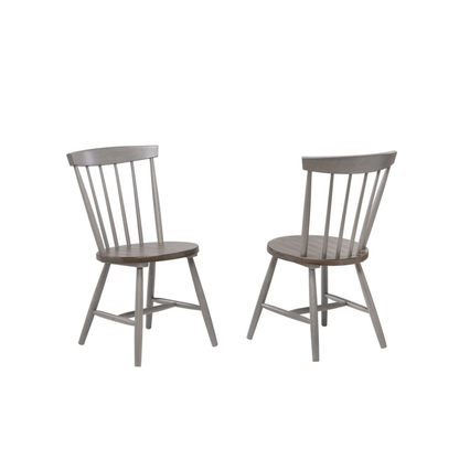 ARS 16253 Dining ChairSet OF 2 in Oak/Grey