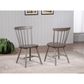 ARS 16253 Dining ChairSet OF 2 in Oak/Grey