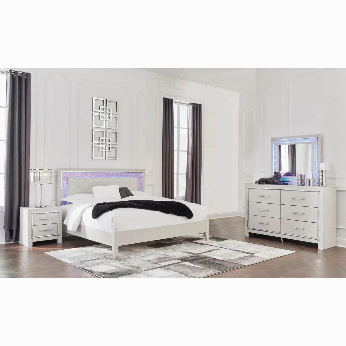 Ashley Zyniden LED Bedroom Set.