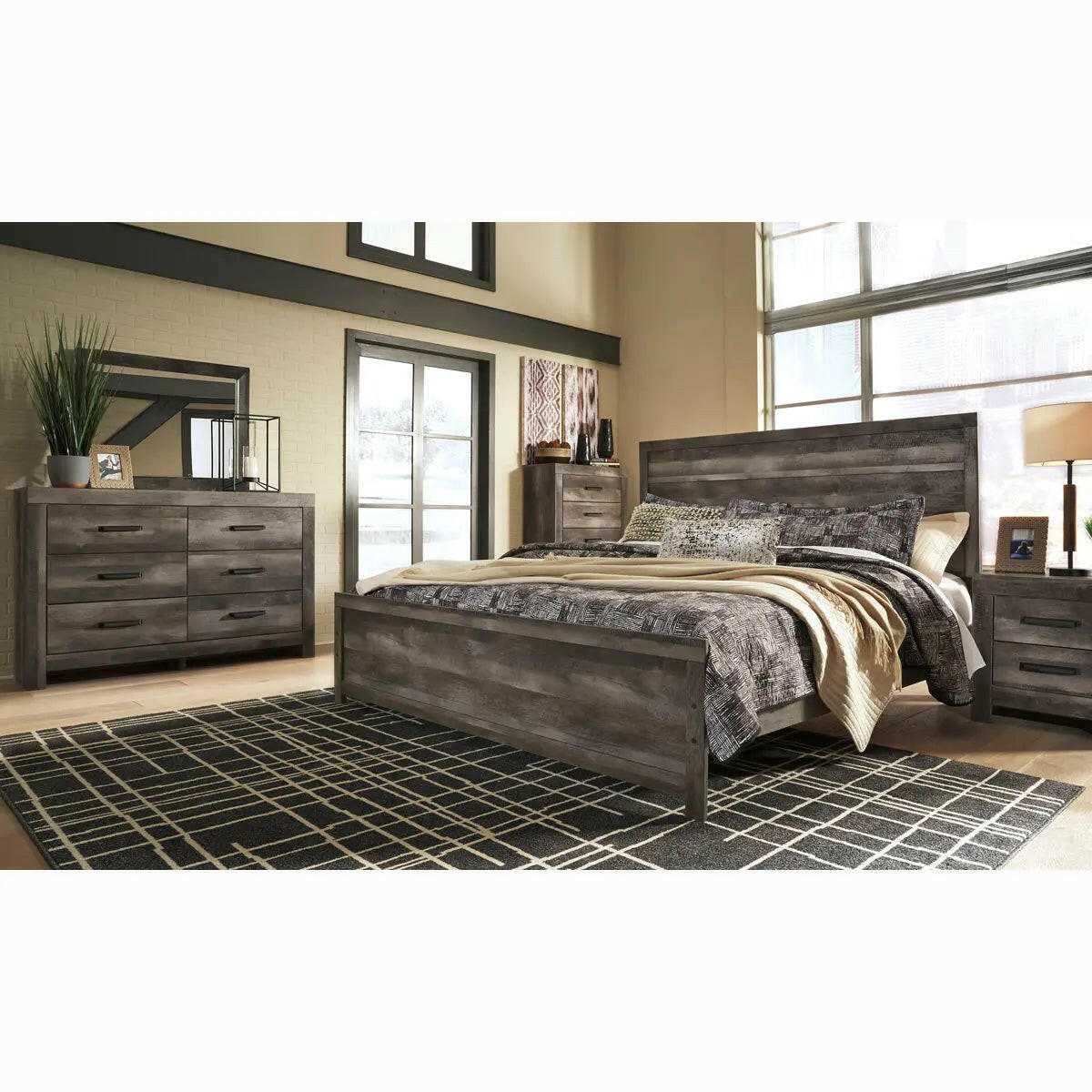 Ashely Wynnlow Panel Bedroom Set B440.