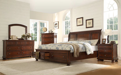 Baltimore 6PC Bedroom Set Dark Walnut