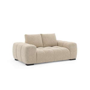 Zara Modern Loveseat in Beige