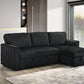 Black-sleeper-sectional-reversible-chaise