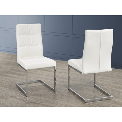 C 1175WH   Dining ChairSet OF 2 in White