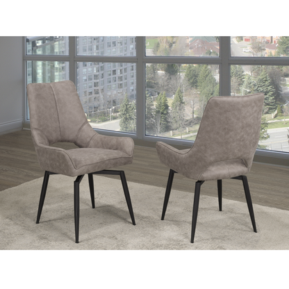 C 1315Y 1 Dining Chair Set Of 2  Antique Brown