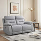 Calypso Grey Fabric Power Recliner Sofa Set