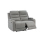 Colin power recliner Loveseat in Grey