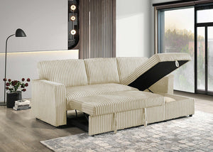 Creme-Sectional-Reversible-chaise-Open