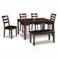 Ashley Coviar 6Pc Dining Set in Brown - Complete Home Furnish
