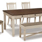 Ashley Bolanburg 6Pc Dining Set in Two-Tone Finish| Amro Furniture