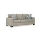 Ashley Deltona Sofa Set in Parchment | Amro Furniture