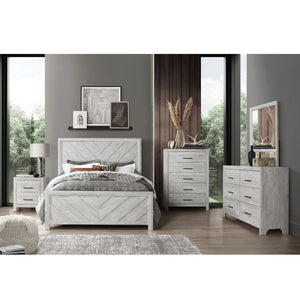 Denver 6pc Bedroom Set Rustic Natural