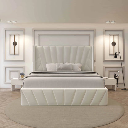 Eva Lift-Up Storage Bed – Ivory