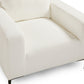 Franco Accent Chair in White Boucle Xcella
