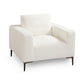 Franco Accent Chair in White Boucle Xcella