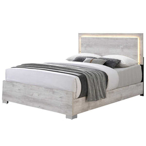 Freya 6 pc Bedroom Set in Stone White Kwality