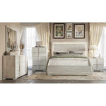 Freya 6 pc Bedroom Set in Stone White Kwality
