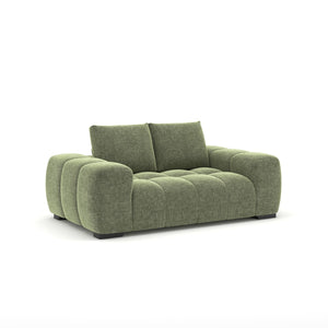 Zara Modern Loveseat in Green