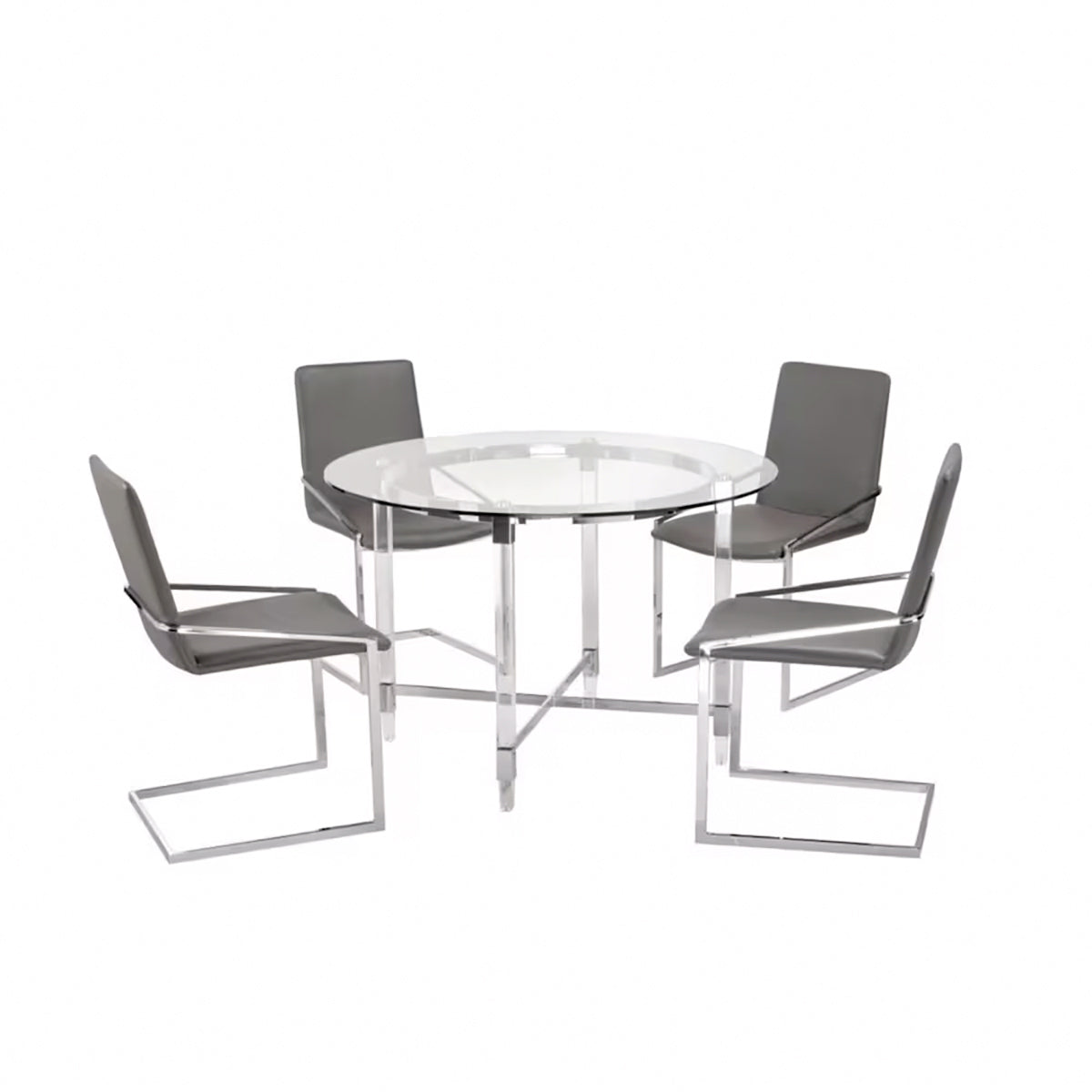 Jayden 5-Piece Dining Set in Grey | Amrofurniture.com