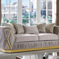 Kibali Velvet Sofa Set with Diamond-patterned Side Panels 8725 Matrix Furniture