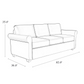 Hudson Convertible Sofa Bed – Made in Canada -1434