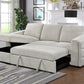 Left Hand facing Sleeper Sectional Open