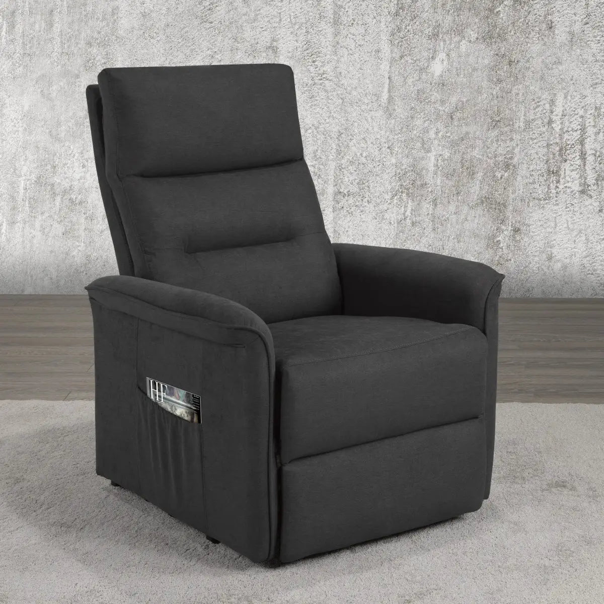 Lift reclining grey chair
