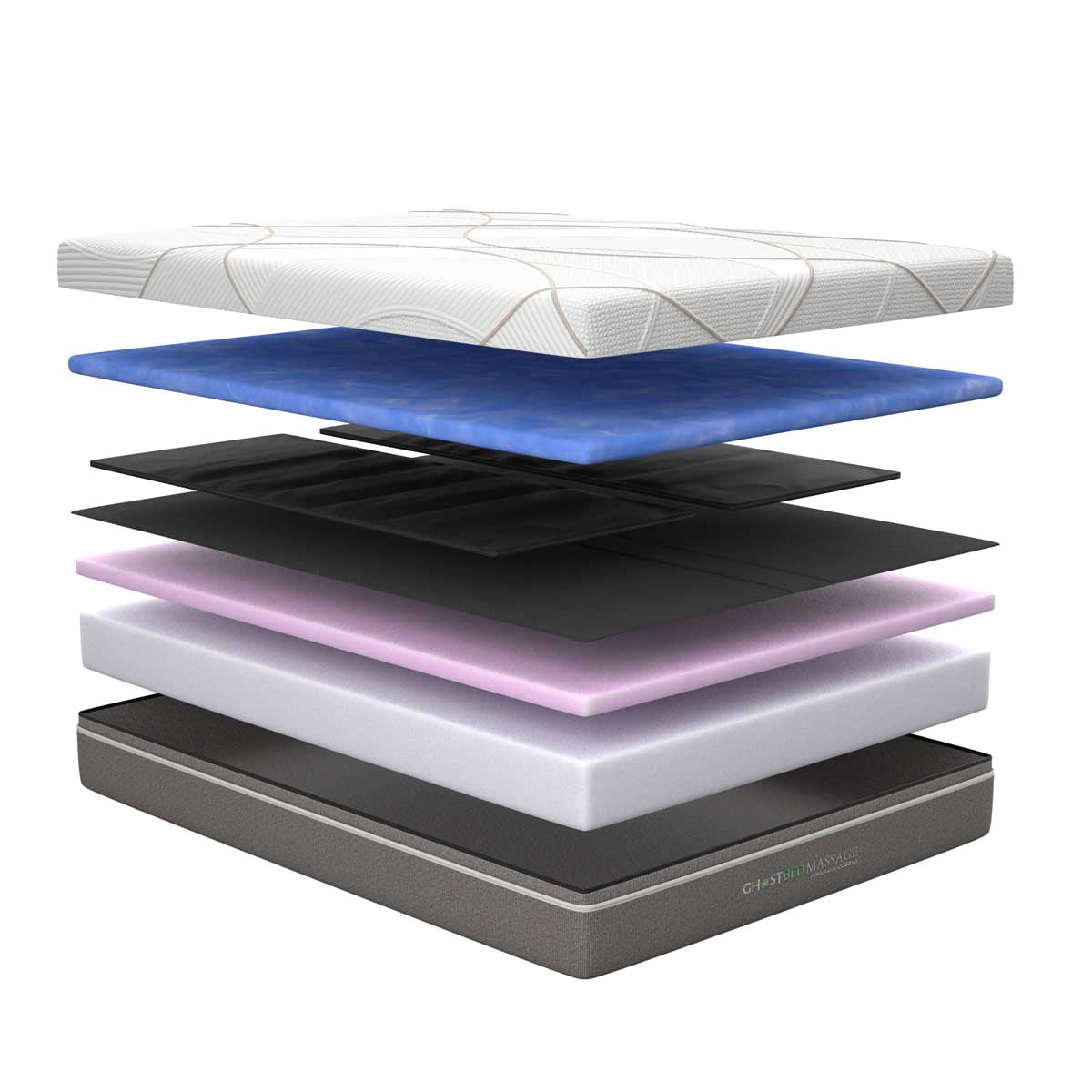 GHOSTBED Massage Hybrid 12" Profile Ghostbed