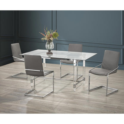 Magnum 5-Piece Dining Set in Grey| Amrofurniture.com