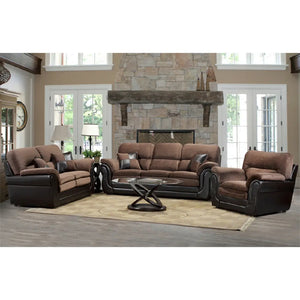 Missouri Brown / Pampa Chocolate Sofa Set